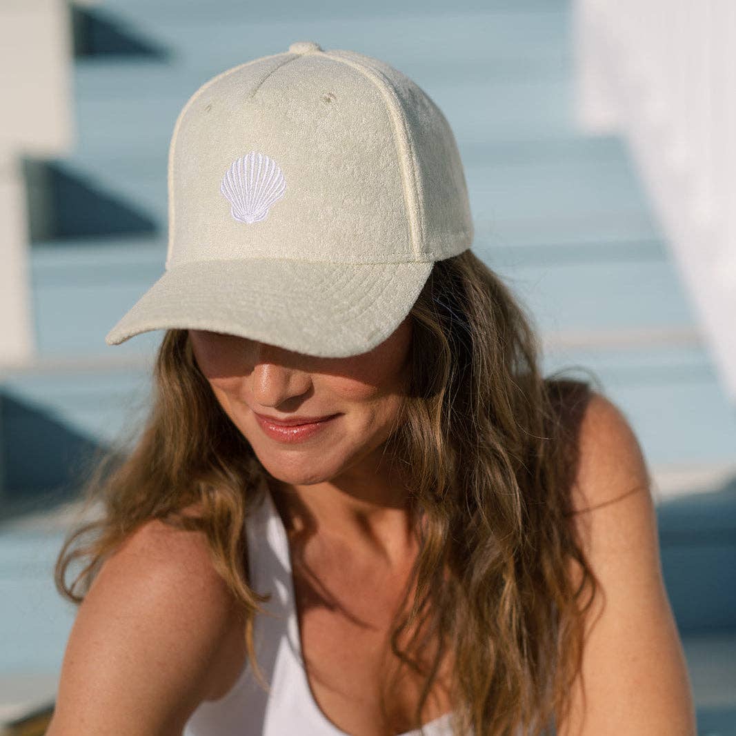 Pastel Yellow Terry Trucker Hat