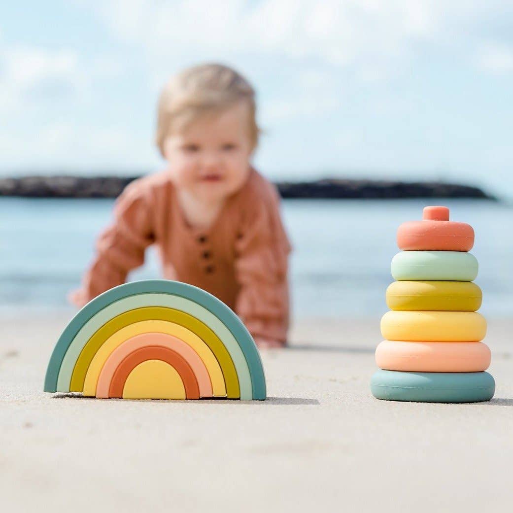 OB Designs Silicone Stacker Tower | Cherry