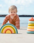 OB Designs Silicone Stacker Tower | Cherry