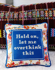 Furbish Studio Overthink Needlepoint Pillow