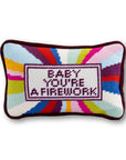 Furbish Studio Baby You're A Firework Needlepoint Pillow
