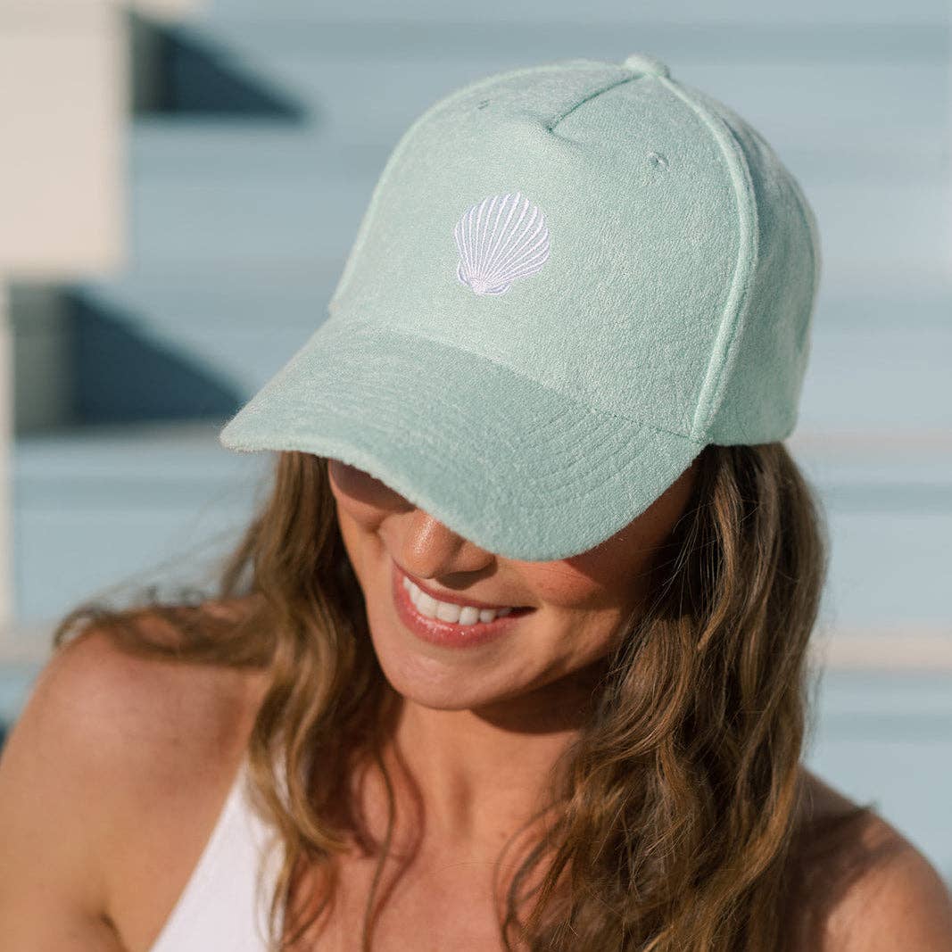 Pastel Green Terry Trucker Hat