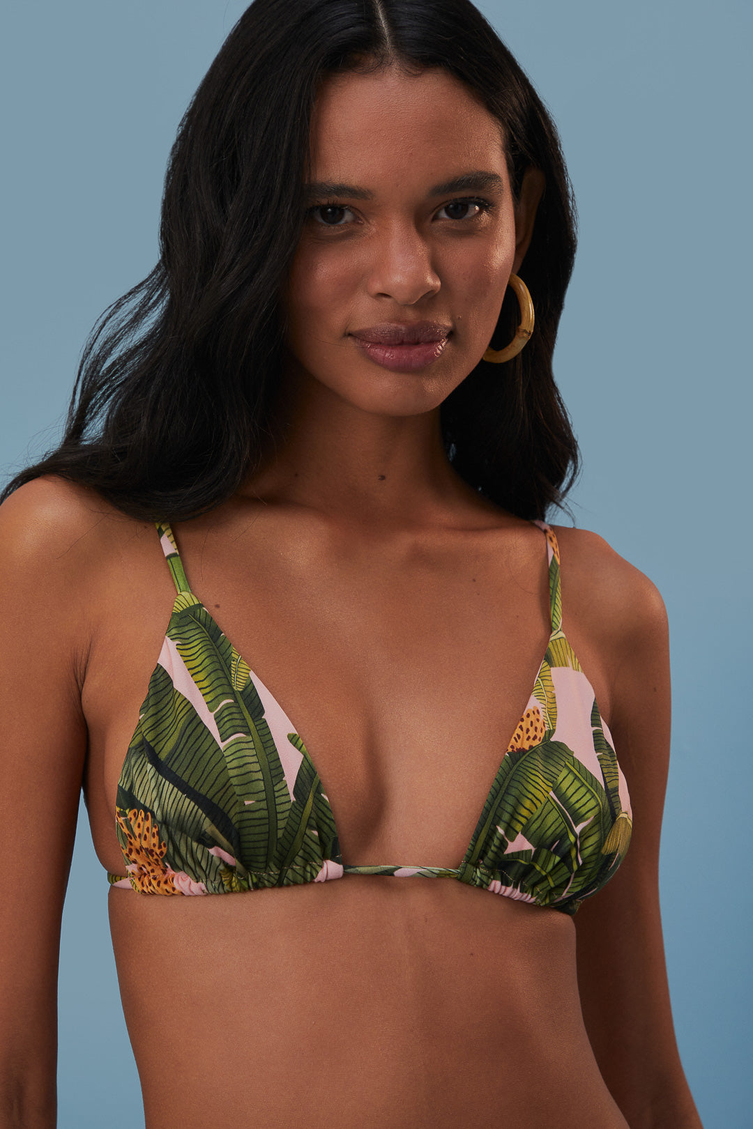 Farm Rio Banana Leaves Bikini Top