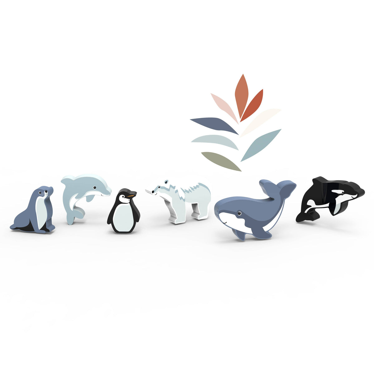 World Animals Wooden Blocks - Artic