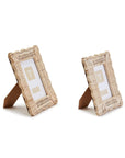 Two's Company Wicker Weave Photo Frame