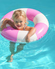 Mini Pool Ring Pool Party Magenta Stripe