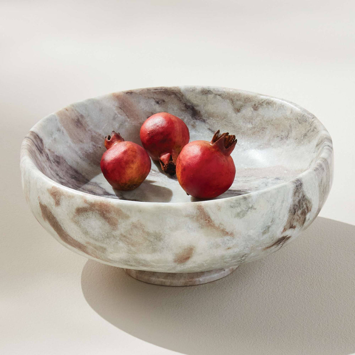 Josephine Footed Marble Bowl