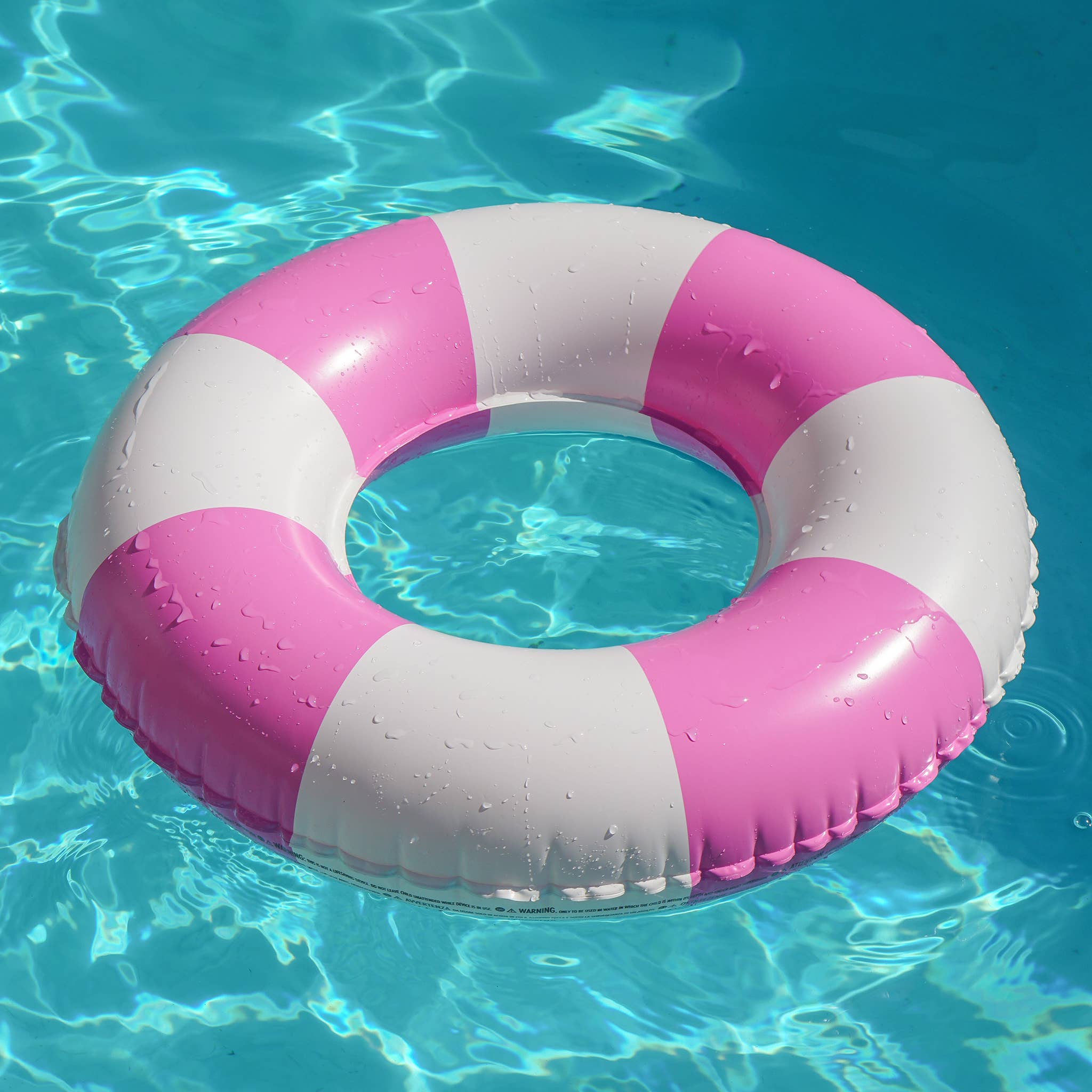 Mini Pool Ring Pool Party Magenta Stripe