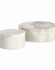 Johanna Marble Round Lidded Boxes