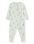Milkbarn Zipper Footed Romper