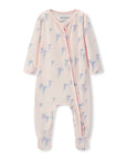 Milkbarn Zipper Footed Romper
