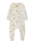 Milkbarn Zipper Footed Romper