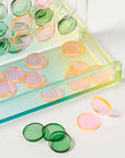 Ombre Lucite 4 in a Row Sherbert