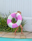 Mini Pool Ring Pool Party Magenta Stripe