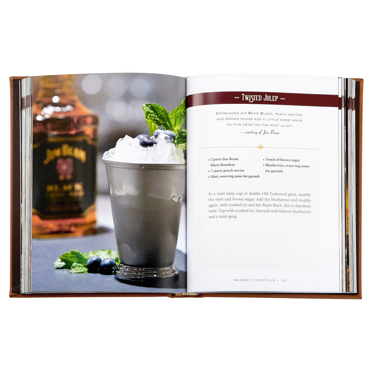 Whiskey Cocktails Leather-Bound