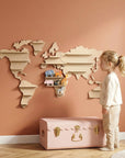 World Map Animal Shelf