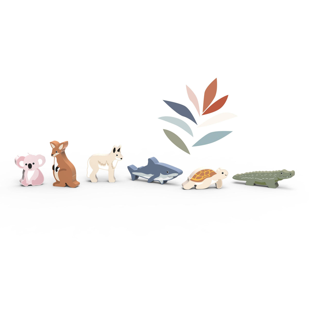 World Animals Wooden Blocks - Oceania
