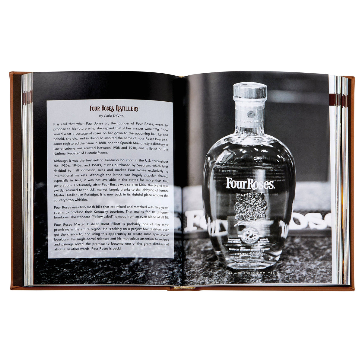 Whiskey Cocktails Leather-Bound