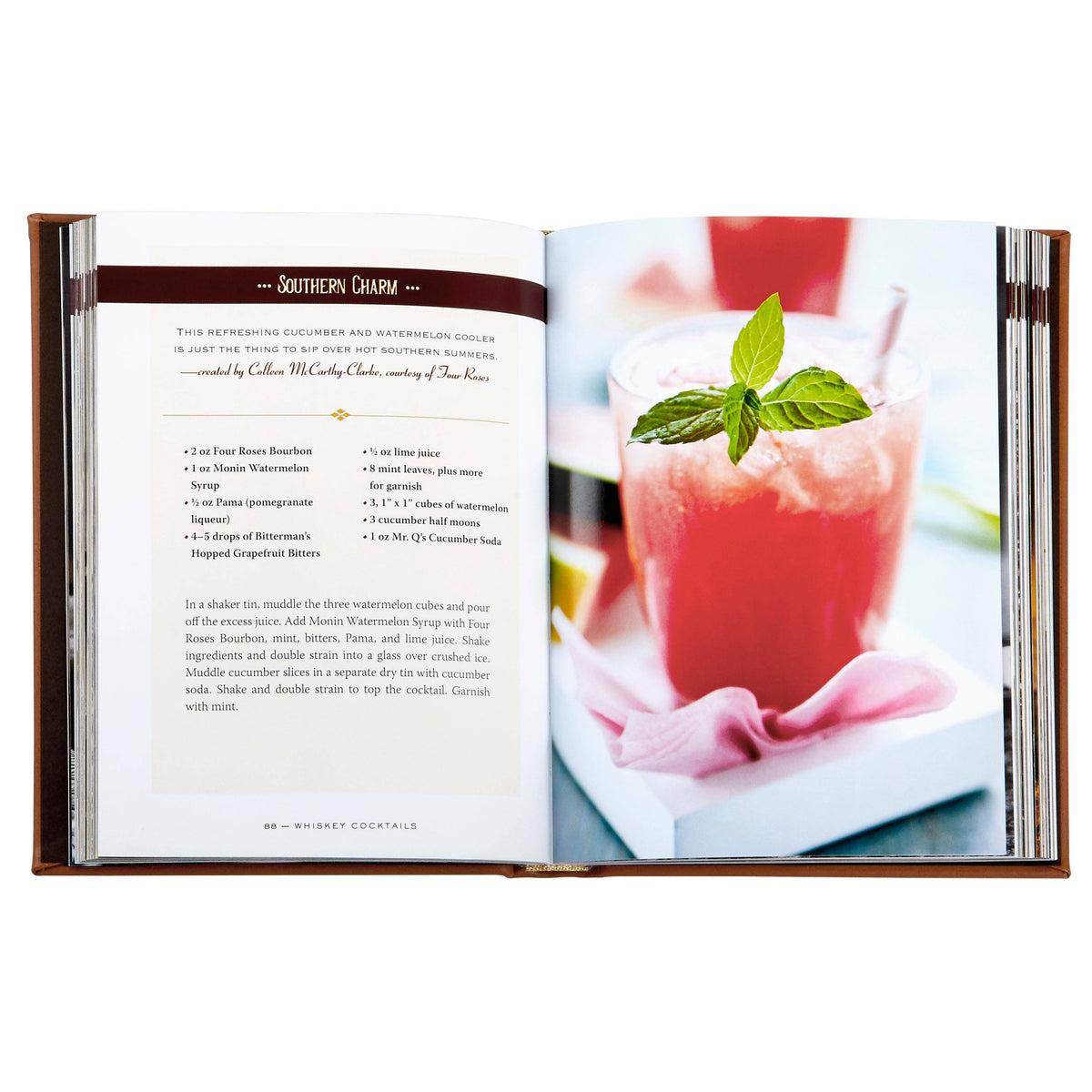 Whiskey Cocktails Leather-Bound