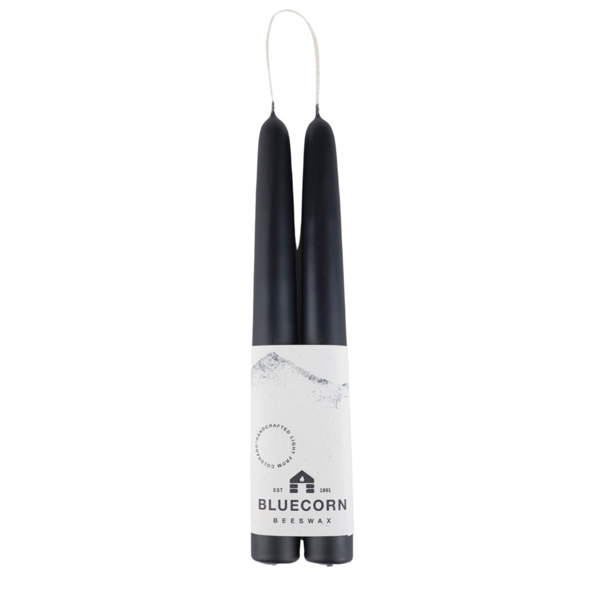 Bluecorn Hand-Dipped Beeswax Taper Candles