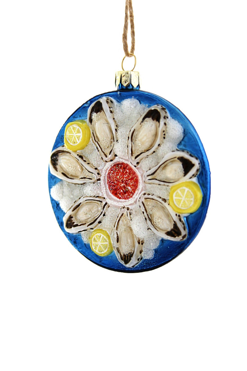Cody Foster Plate of Oysters Ornament