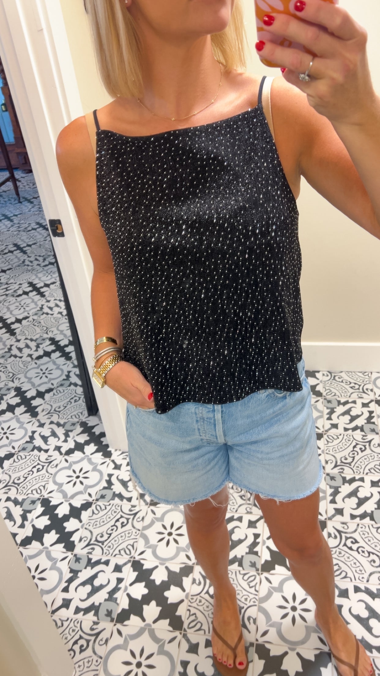 LNA Ruby Studded Tank