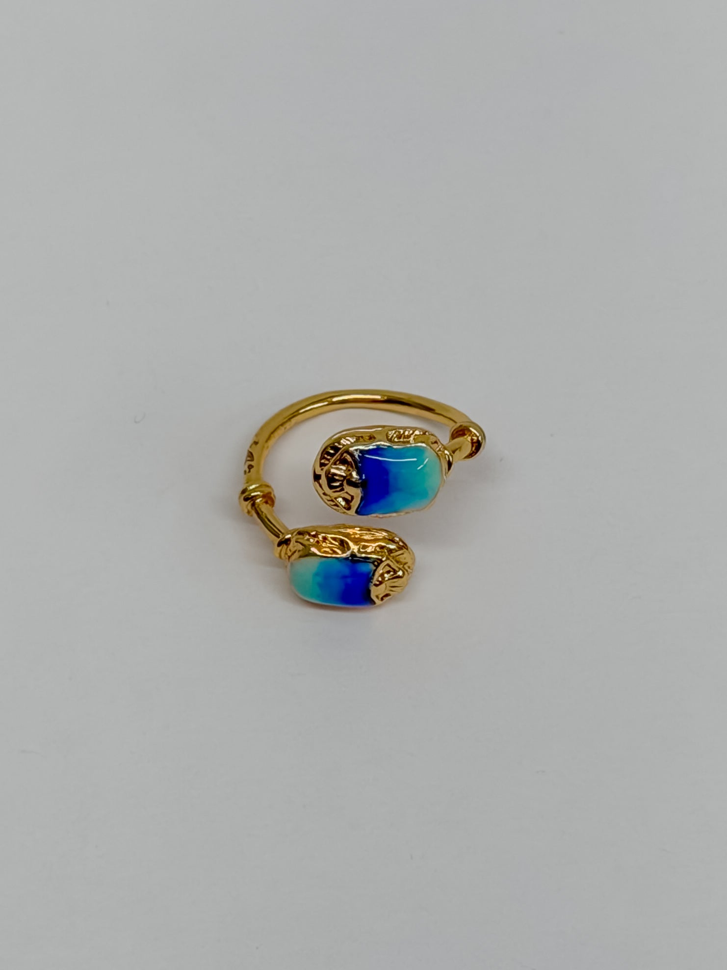Gas Bijoux Scara Ring Cobalt