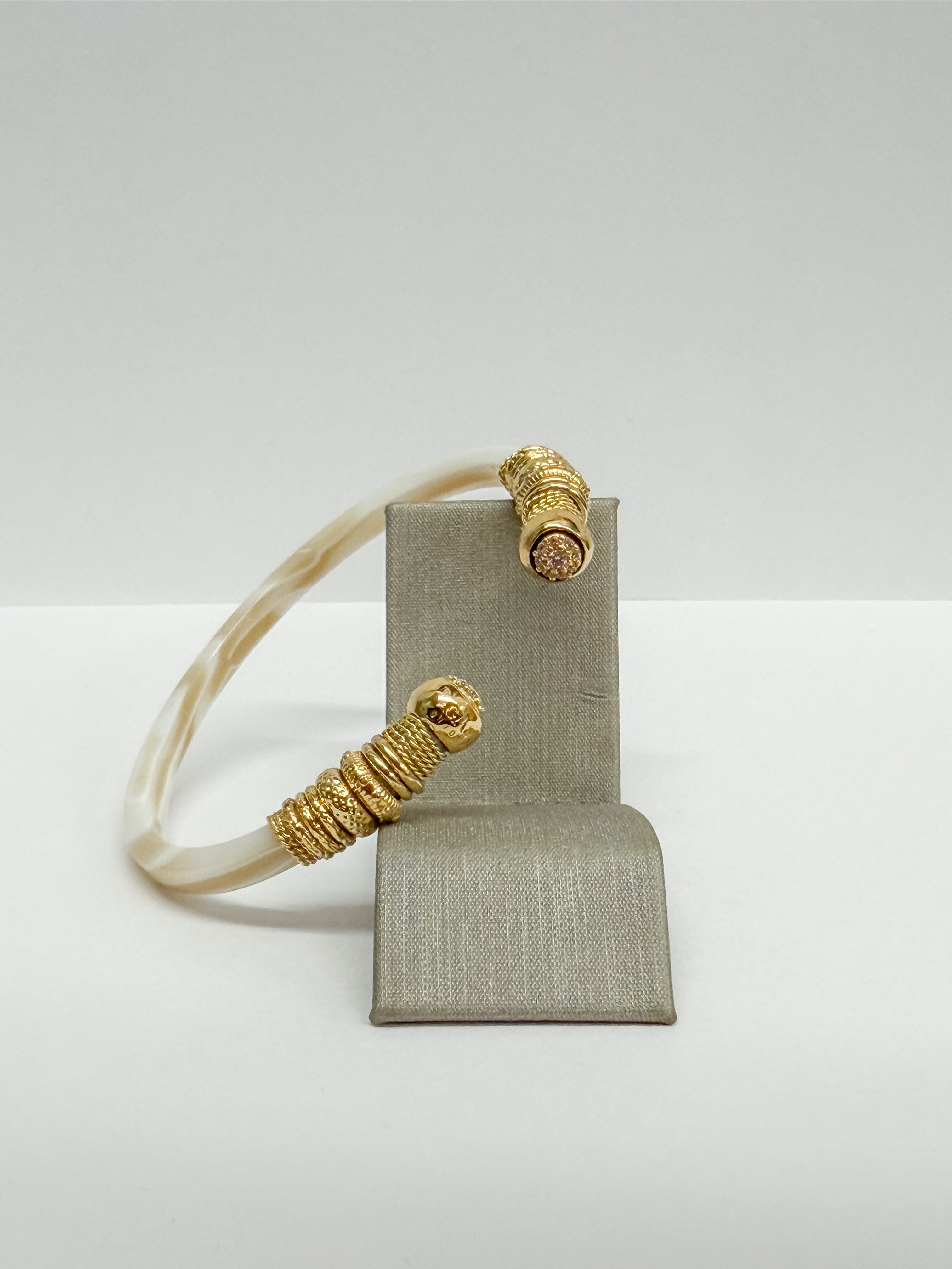 Gas Bijoux Sari Emballet Bracelet White/Gold