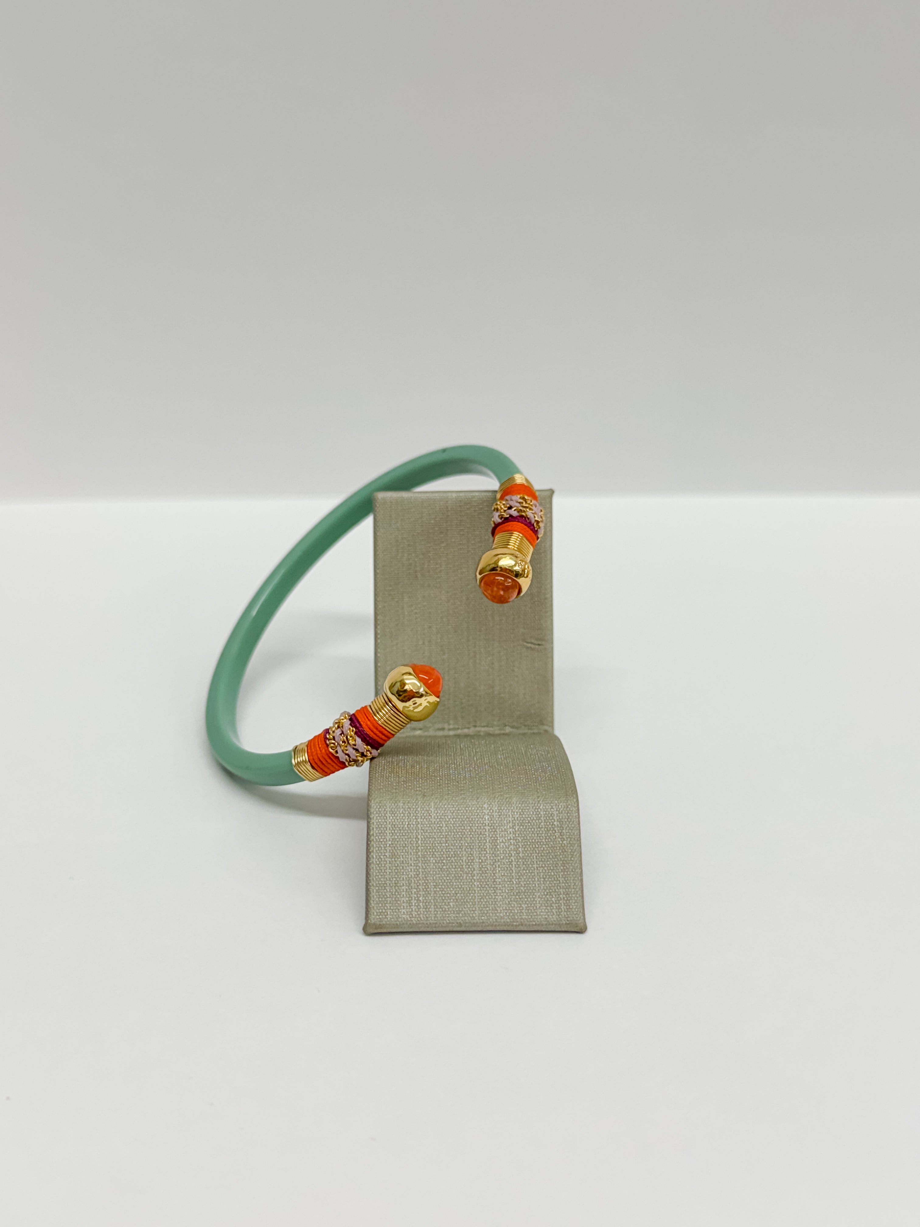 Gas Bijoux Sari Emballet Bracelet Coral/Teal