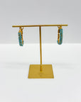 Gas Bijoux Lyre Earrings Cobalt