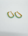 Gas Bijoux Lyre Earrings Turquoise
