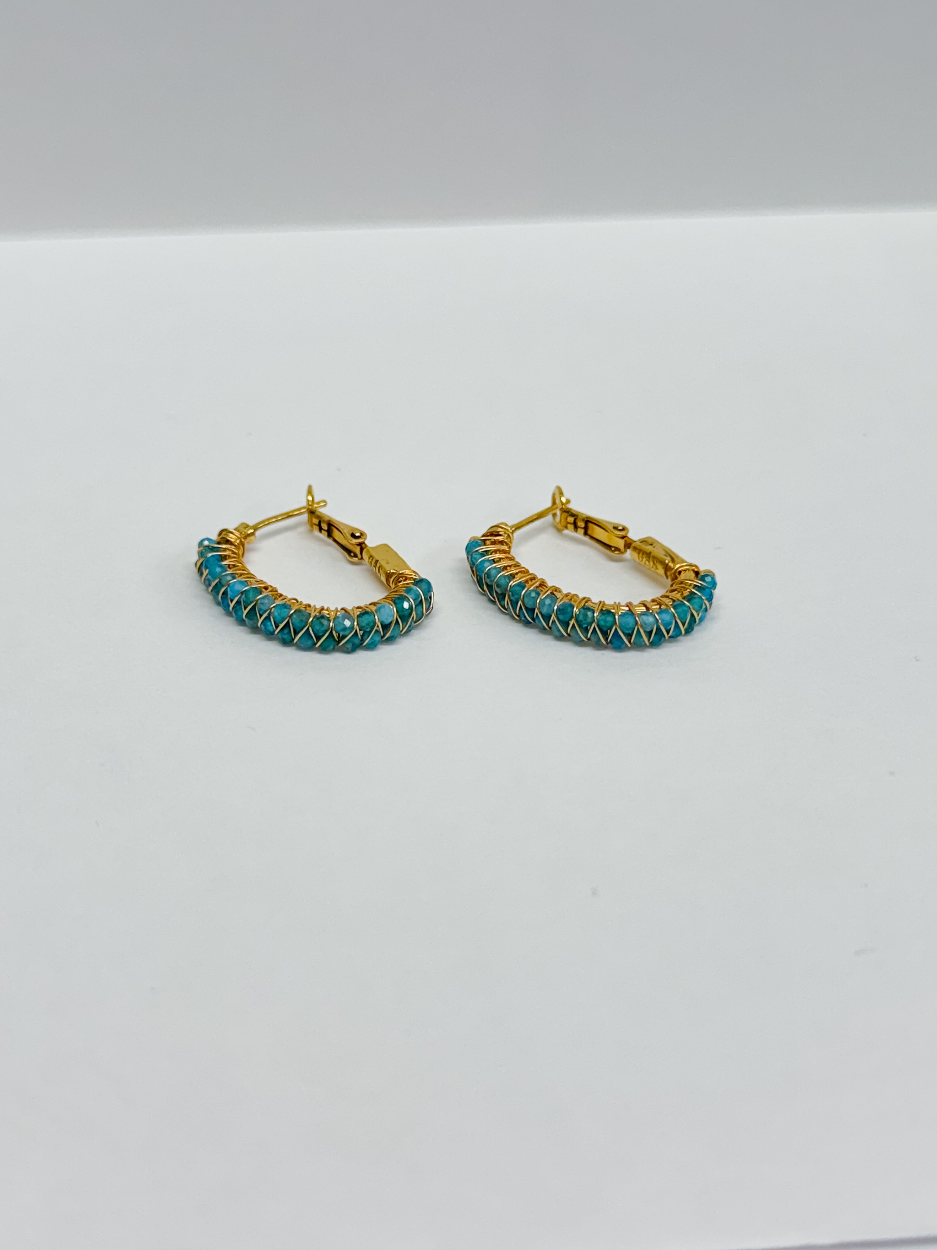 Gas Bijoux Lyre Earrings Cobalt