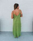 Chaser Bull Piquant Green Maxi Dress