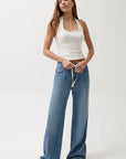Pistola Jadyn Mid Rise Drawstring Palazzo Jean