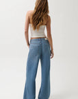 Pistola Jadyn Mid Rise Drawstring Palazzo Jean