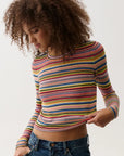 Madison Long Sleeve Crew Neck Sweater Tee