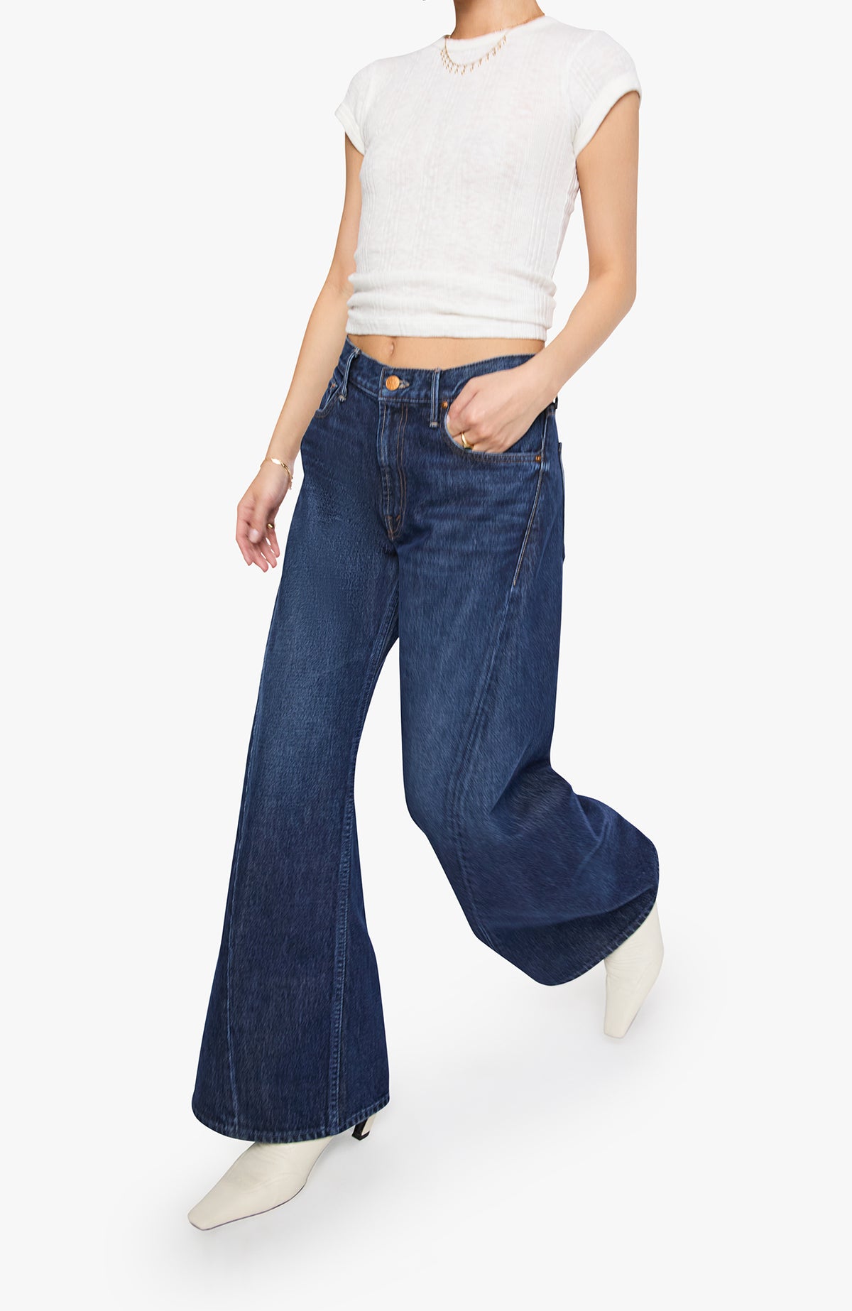Lil Lemon Twist Sneak Wide Leg Jeans