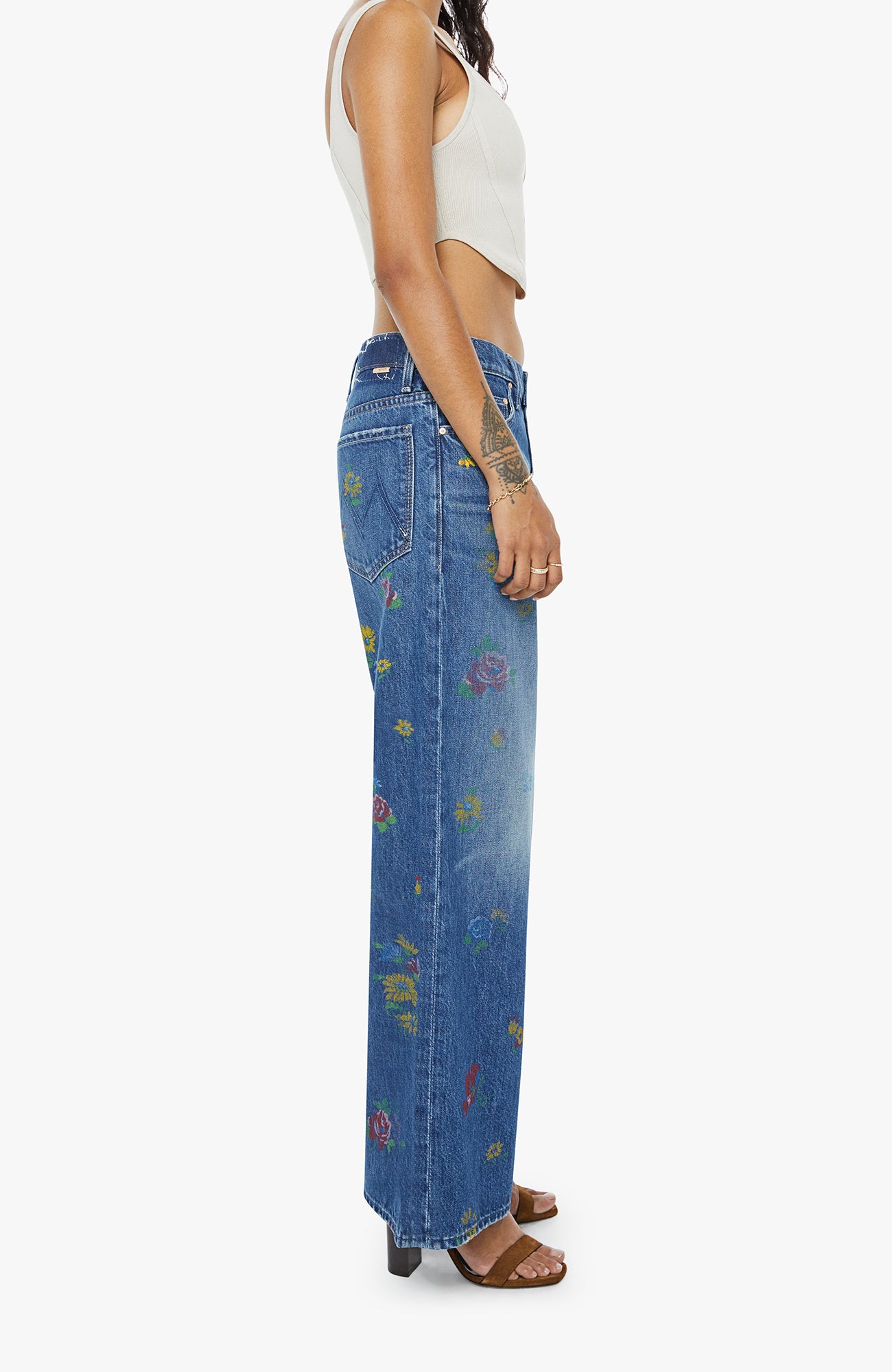 MOTHER Denim Lil Rerun Zip Sneak
