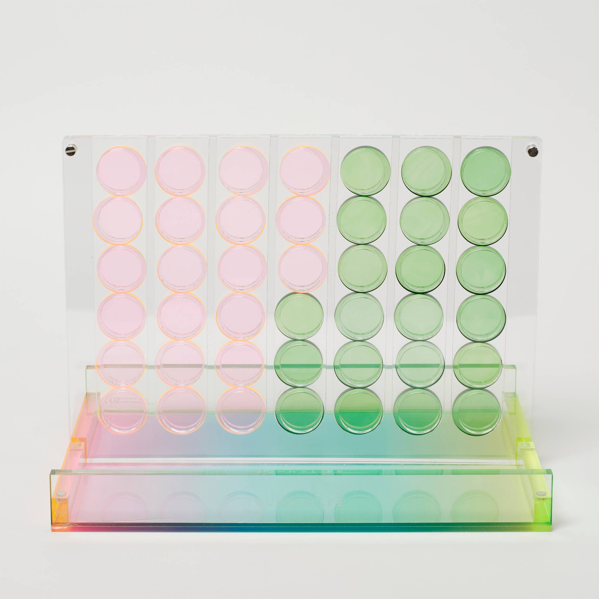 Ombre Lucite 4 in a Row Sherbert