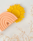 OB Designs Silicone Rainbow Teether | Peach