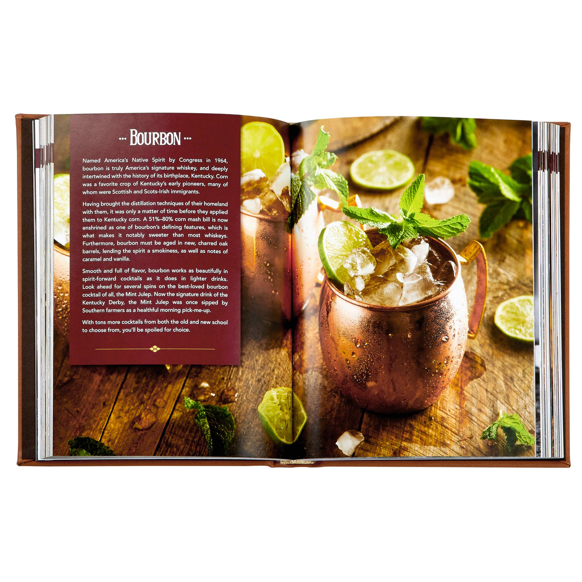 Whiskey Cocktails Leather-Bound