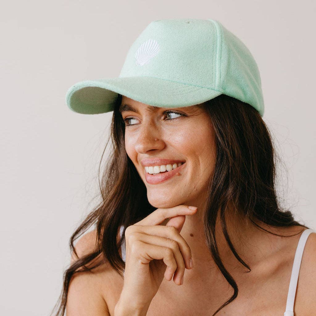 Pastel Green Terry Trucker Hat