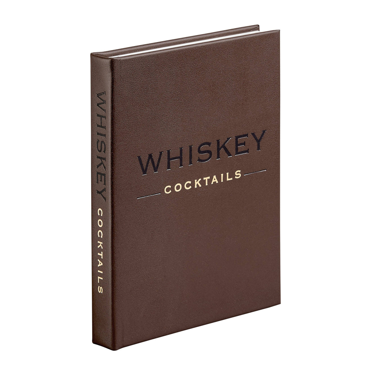 Whiskey Cocktails Leather-Bound