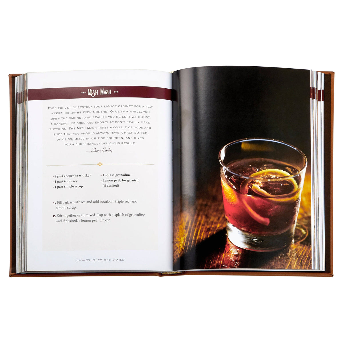 Whiskey Cocktails Leather-Bound