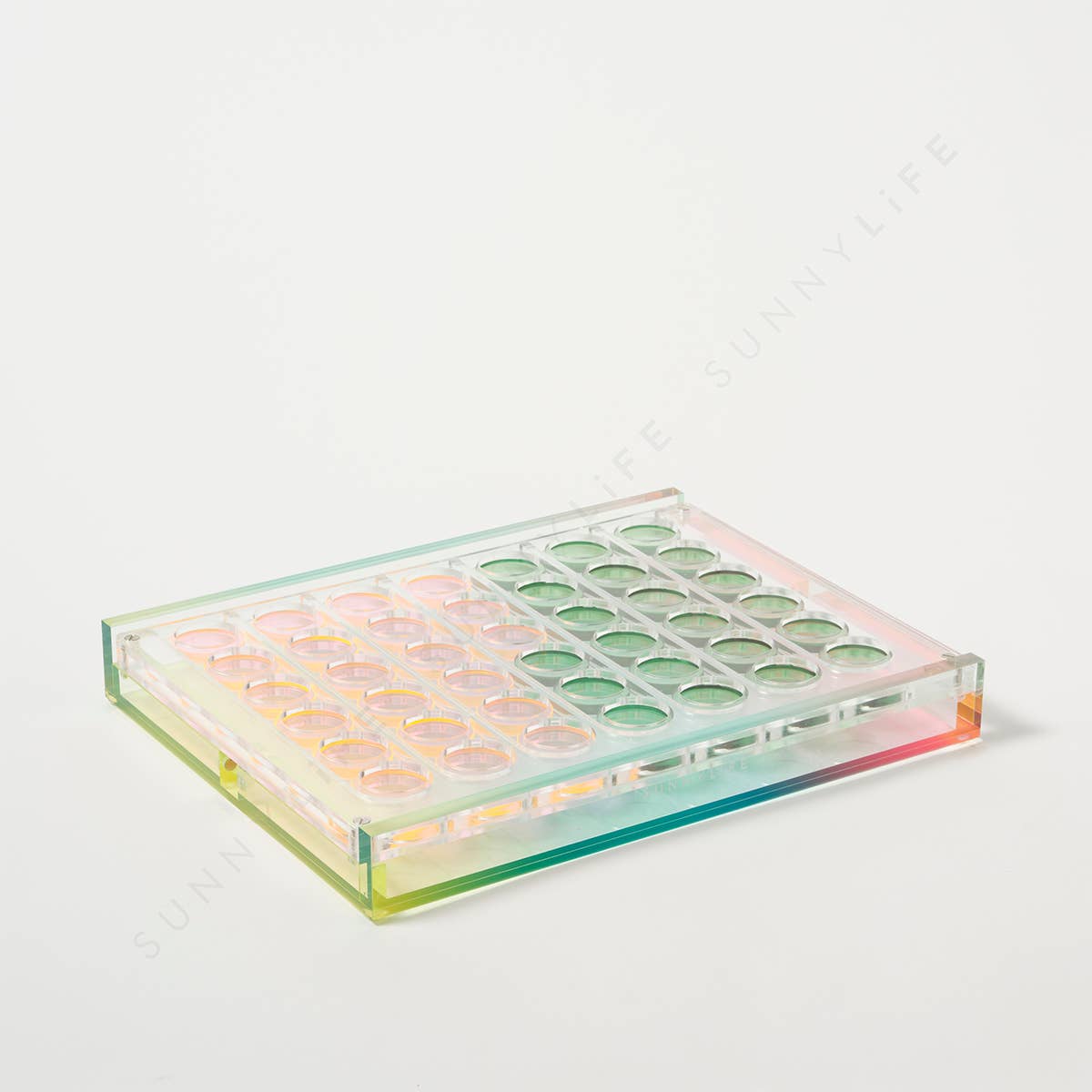 Ombre Lucite 4 in a Row Sherbert