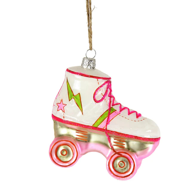 Cody Foster Pink Roller Skate Ornament